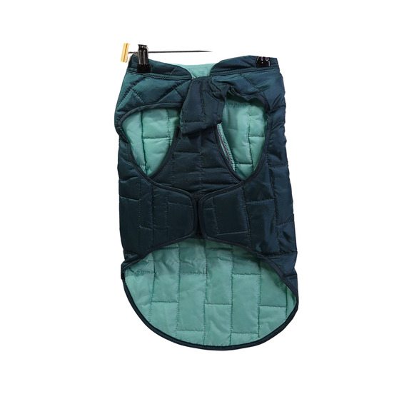 Kurgo Loft Dog Jacket - Reversible - Ink Blue/Sea Glass - Size Small - Picture 2 of 4